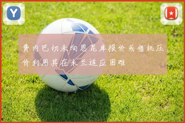 费内巴切未向恩昆库报价或借机压价利用其在米兰适应困难