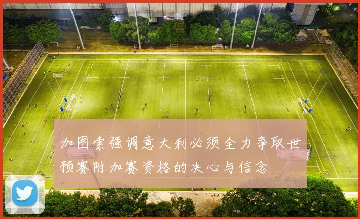 加图索强调意大利必须全力争取世预赛附加赛资格的决心与信念